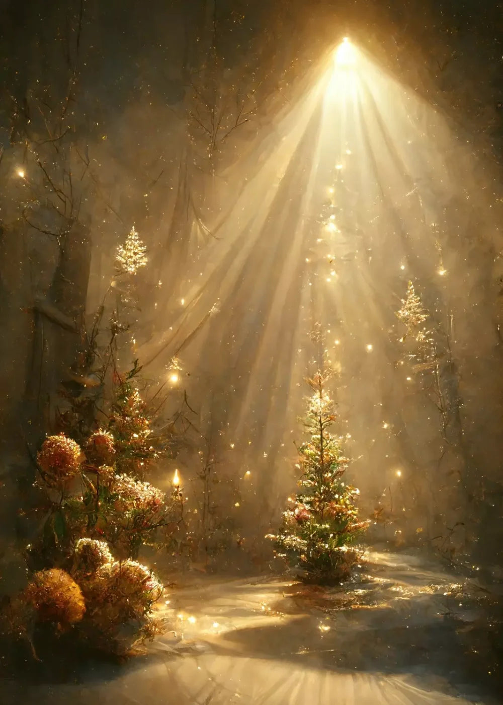 Golden Wonderland 5’X7’ Ultracloth (60 X 84 Inch) Backdrop