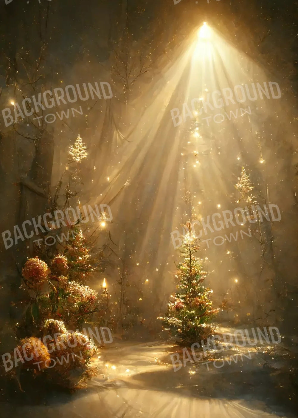 Golden Wonderland 5’X7’ Ultracloth (60 X 84 Inch) Backdrop