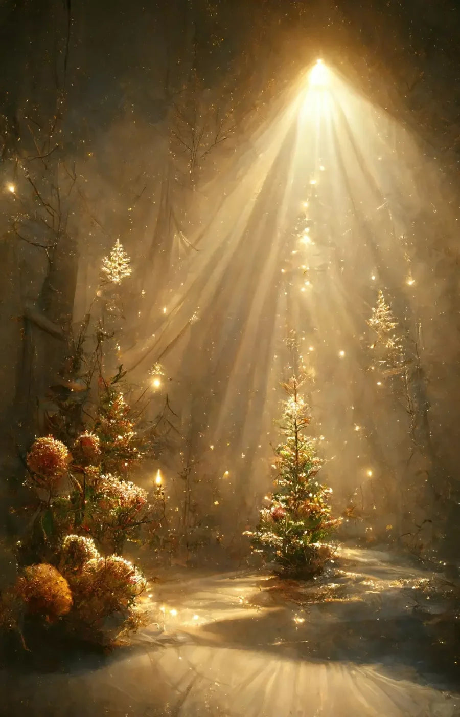 Golden Wonderland 9’X14’ Ultracloth (108 X 168 Inch) Backdrop