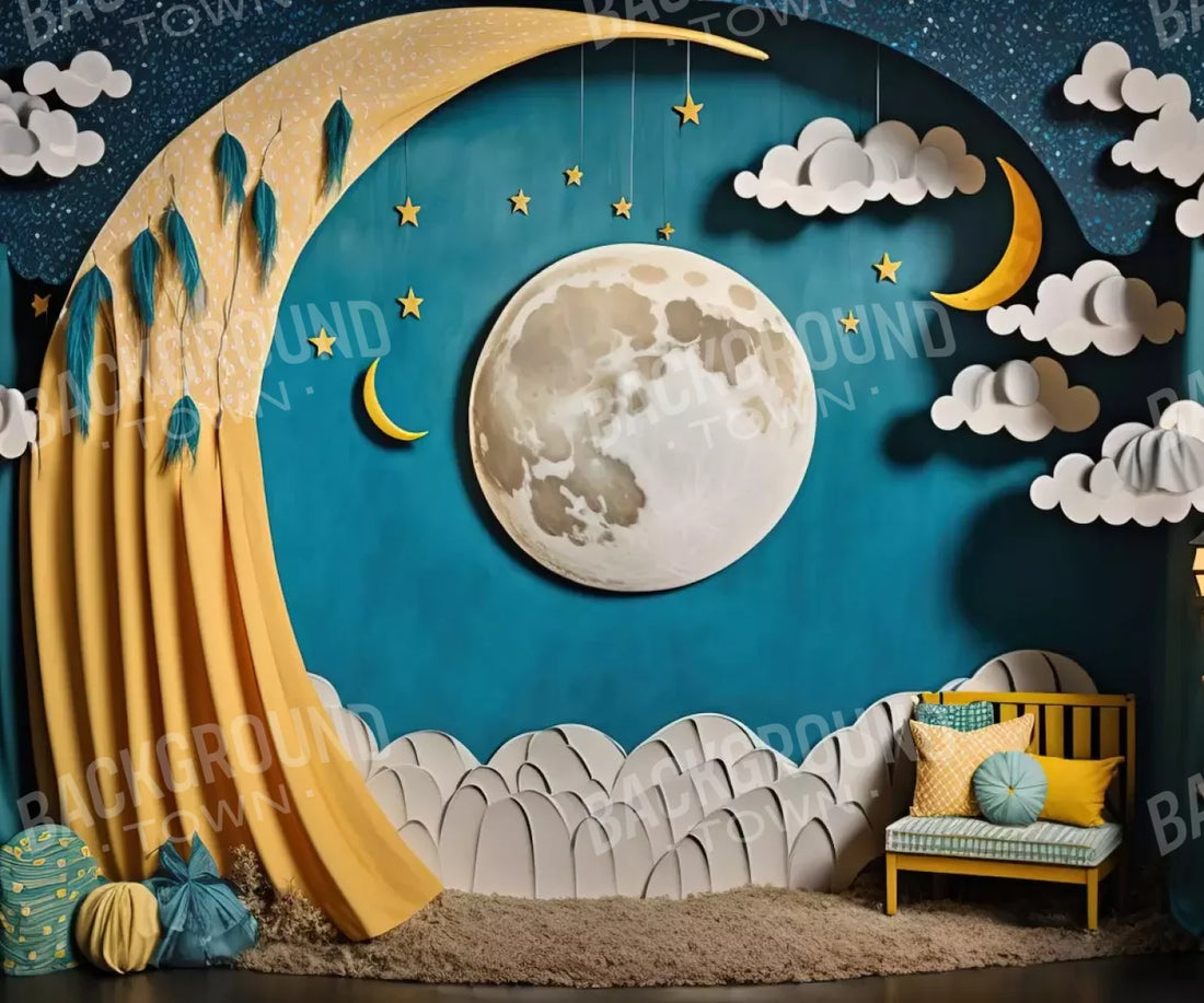 Blue Set Designs Backdrop for Photography