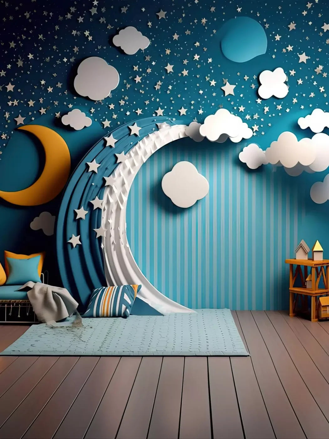 Goodnight Moon Iii 6’X8’ Fleece (72 X 96 Inch) Backdrop