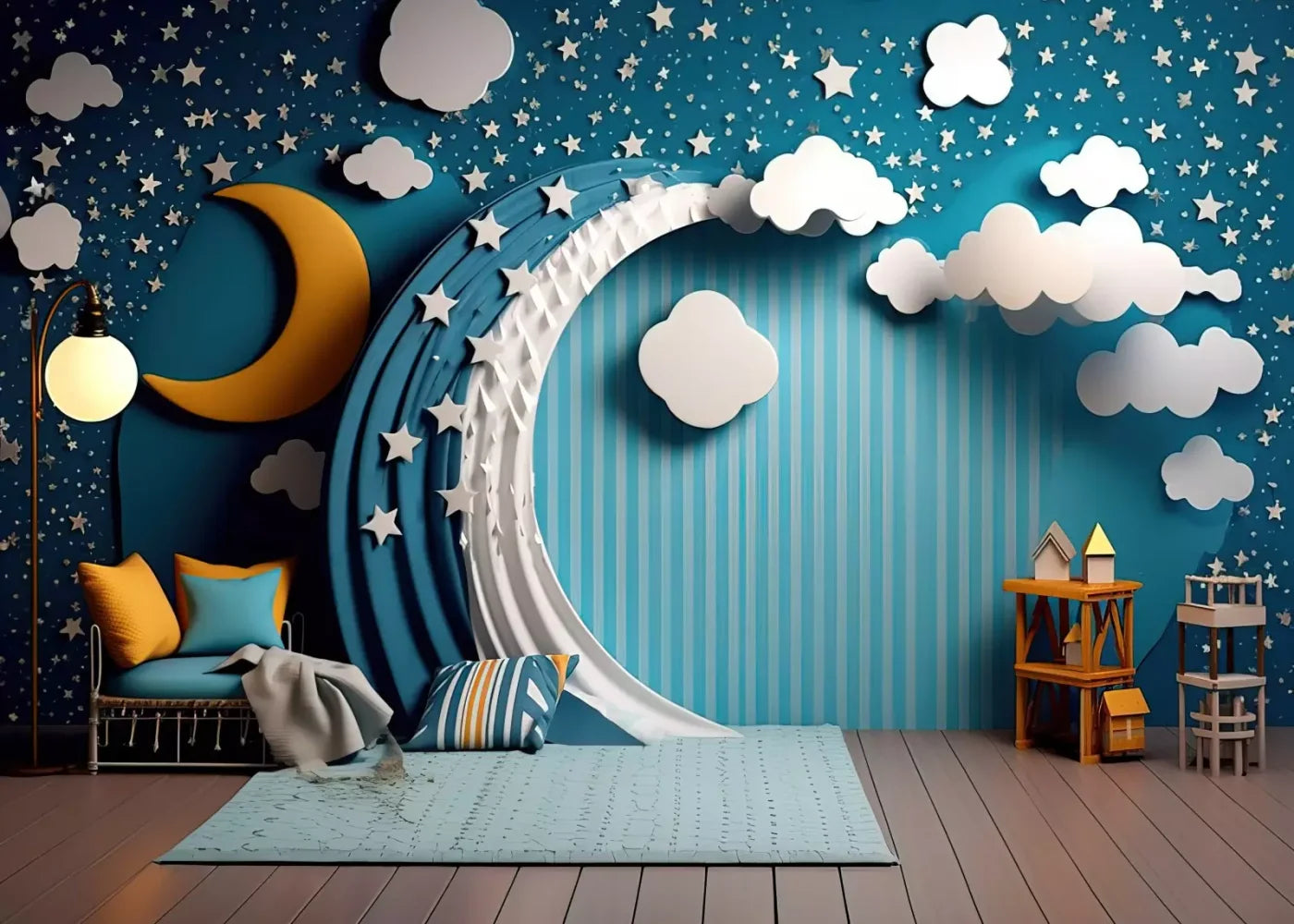 Goodnight Moon Iii 7’X5’ Ultracloth (84 X 60 Inch) Backdrop