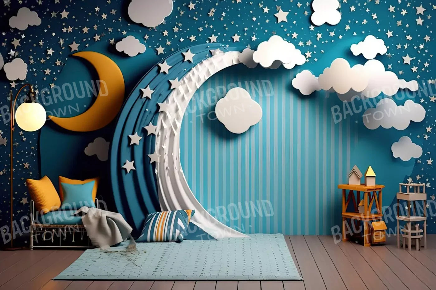 Goodnight Moon Iii 12’X8’ Ultracloth (144 X 96 Inch) Backdrop