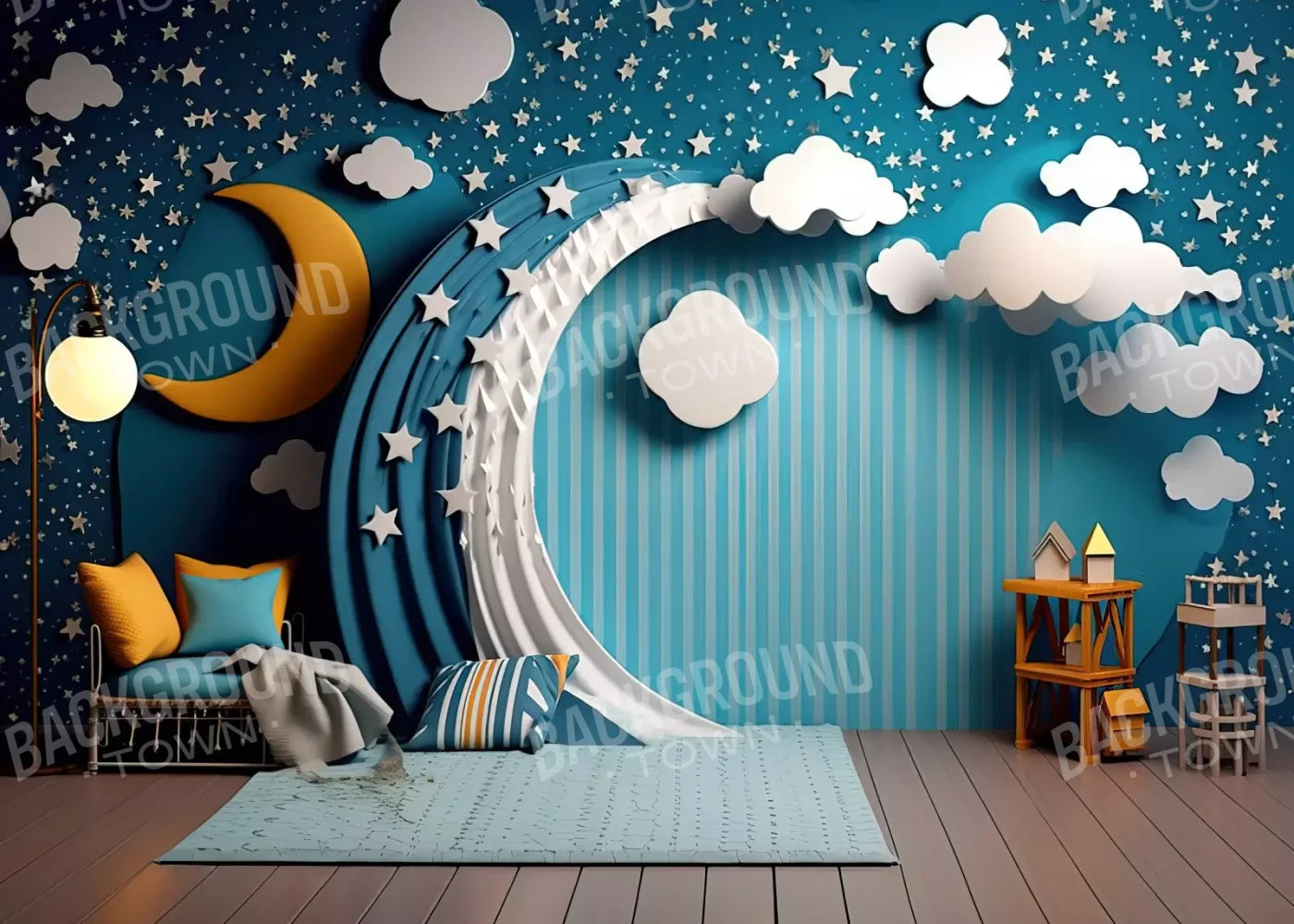 Goodnight Moon Iii 7’X5’ Ultracloth (84 X 60 Inch) Backdrop