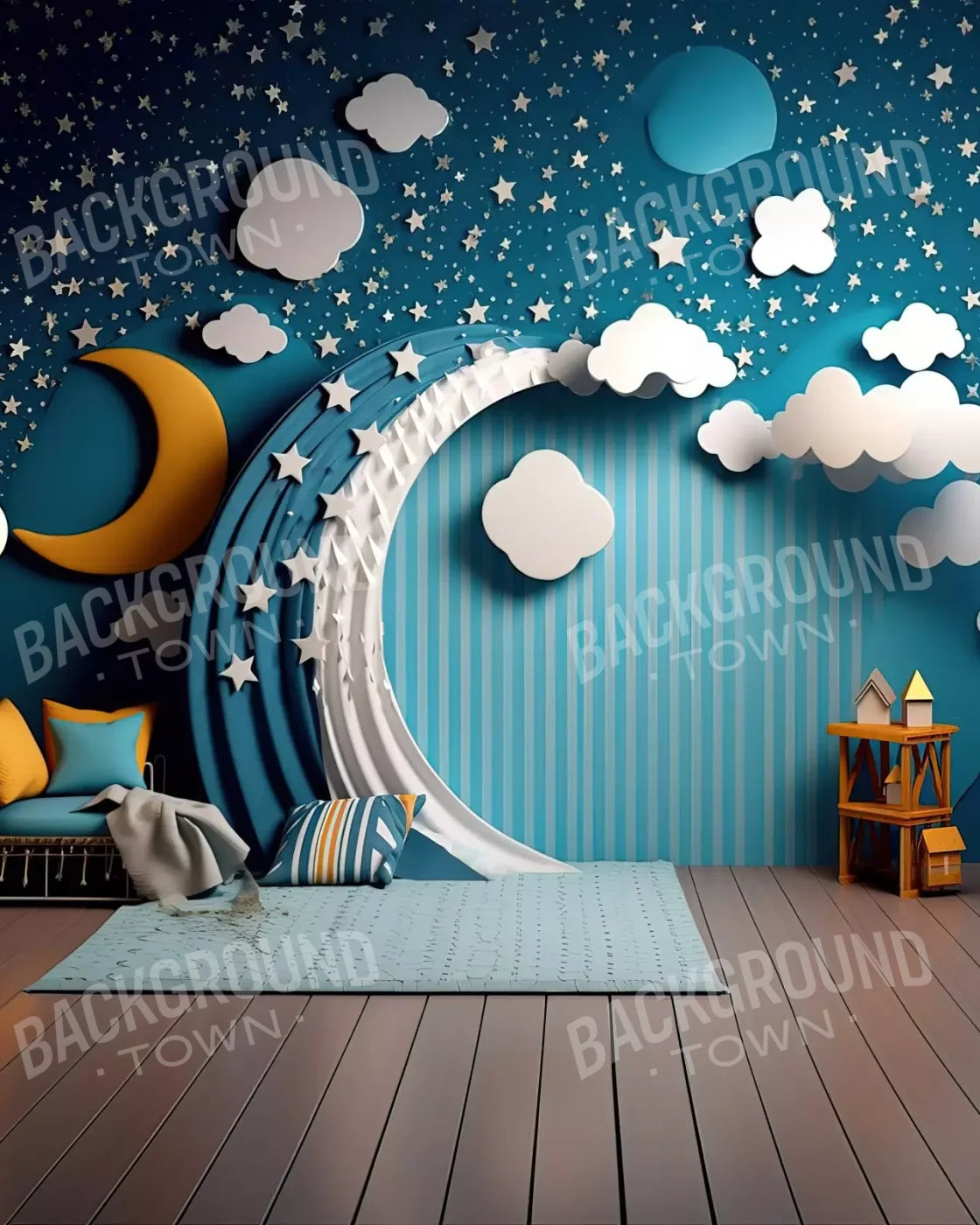 Goodnight Moon Iii 8’X10’ Fleece (96 X 120 Inch) Backdrop