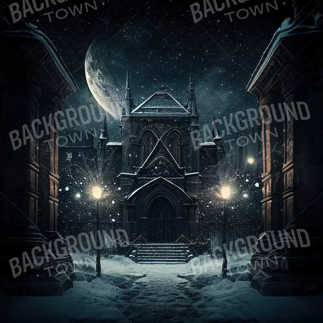 Goth City 10X10 Ultracloth ( 120 X Inch ) Backdrop