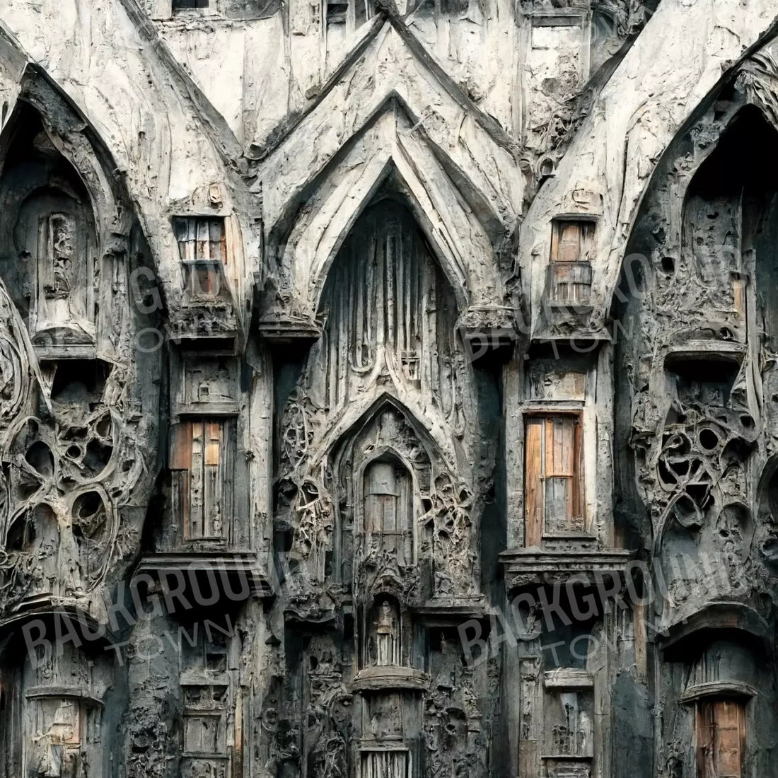 Gray Halloween Backdrop for Photography