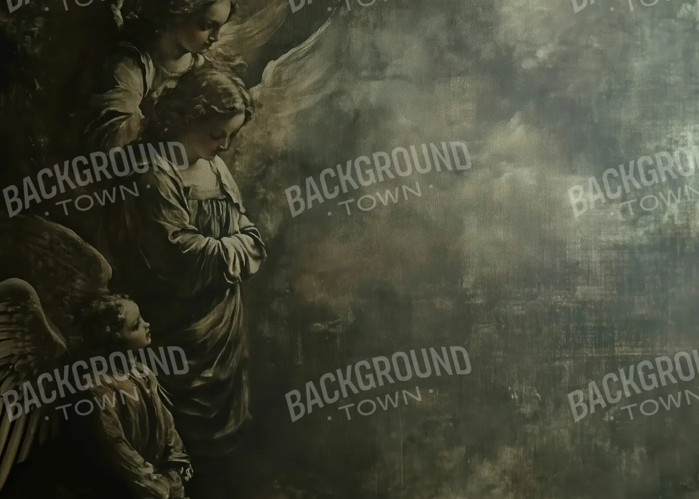 Gothic Angels2 7’x5’ UltraCloth (84 x 60 inch) Backdrop