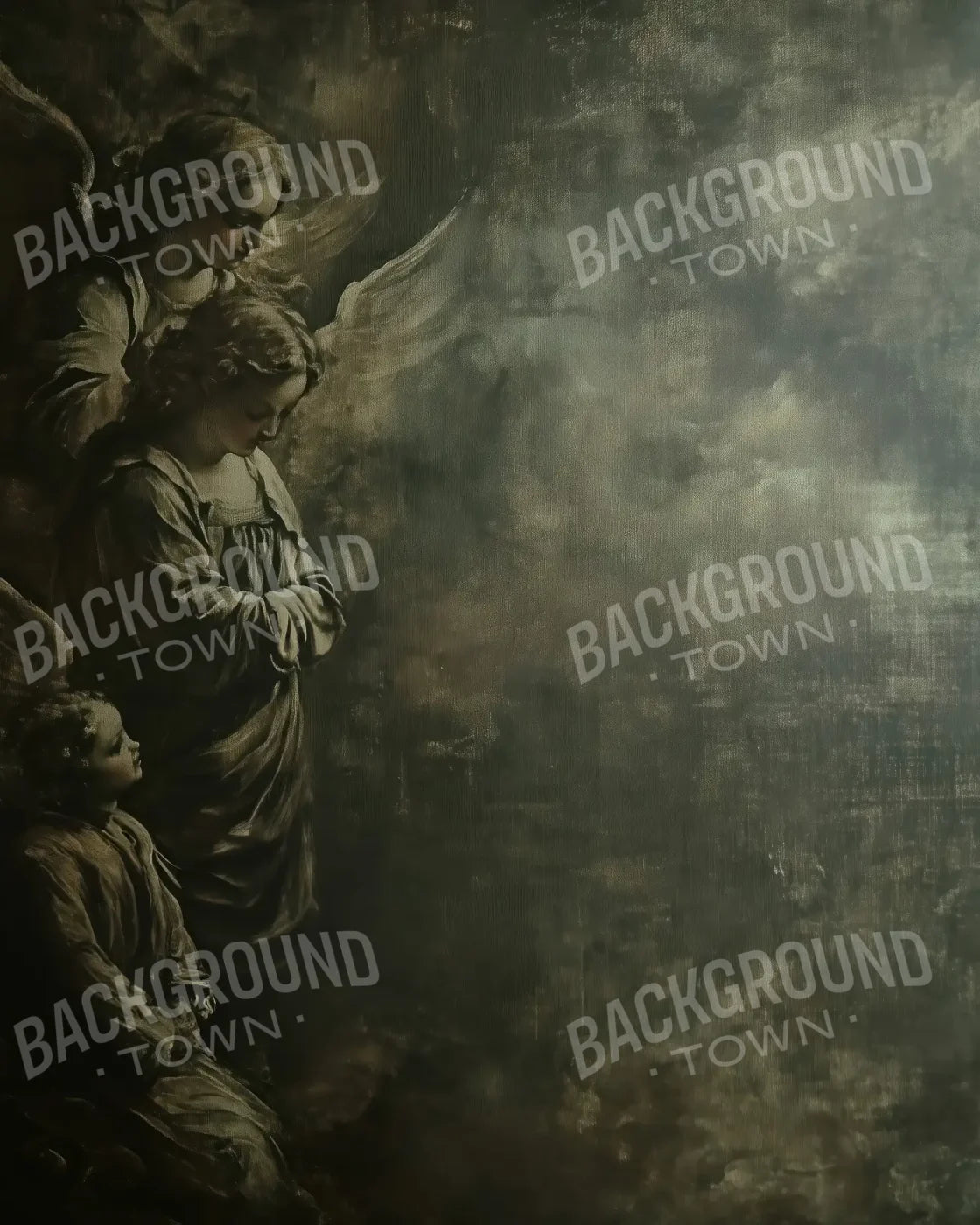 Gothic Angels2 8’x10’ Fleece (96 x 120 inch) Backdrop