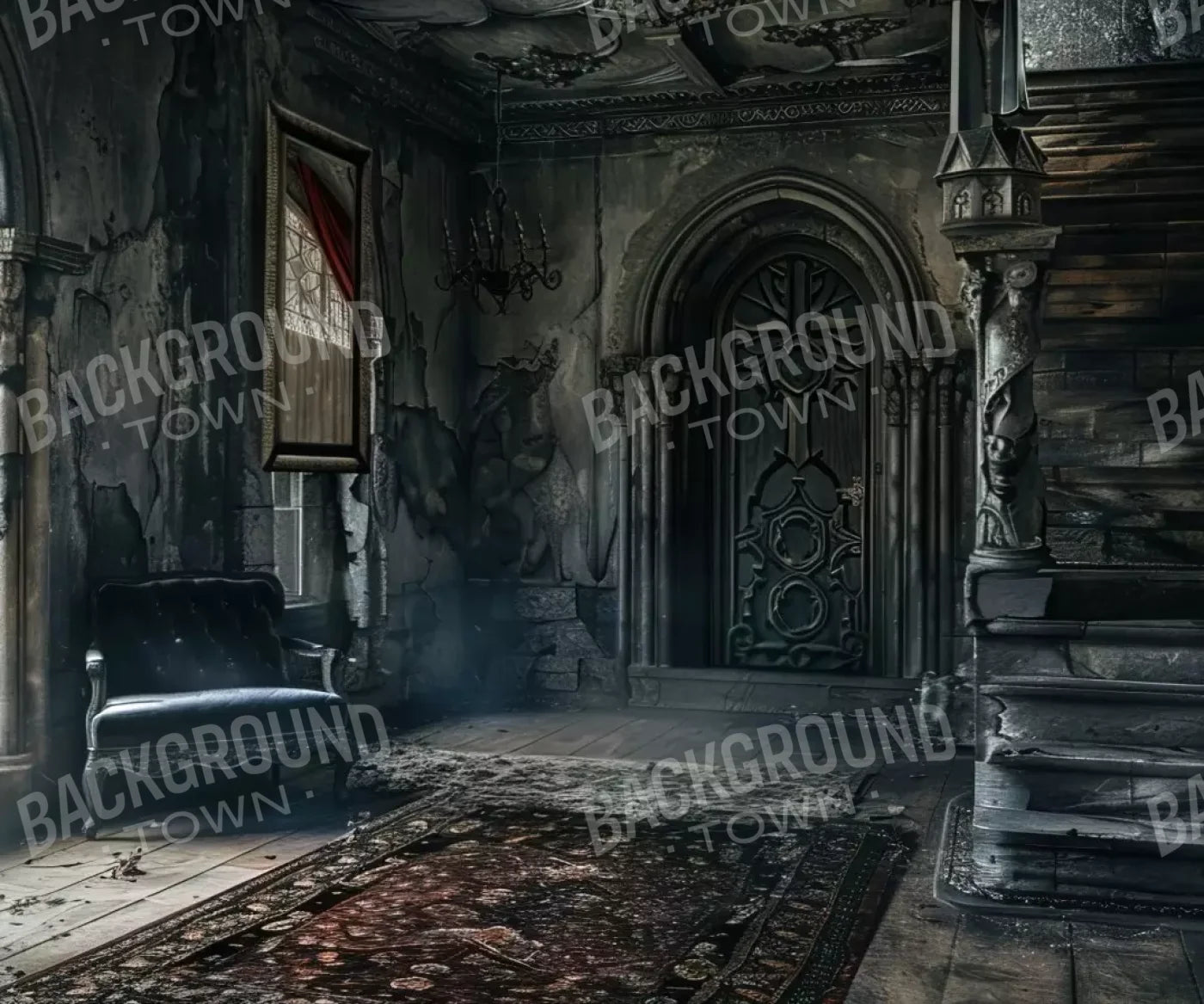 Gothic Entry 12’X10’ Ultracloth (144 X 120 Inch) Backdrop