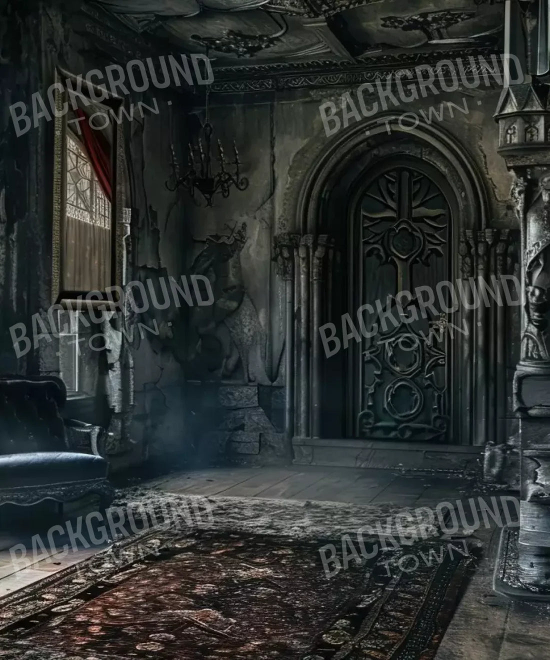 Gray , Black , Brown Backdrop for Photography