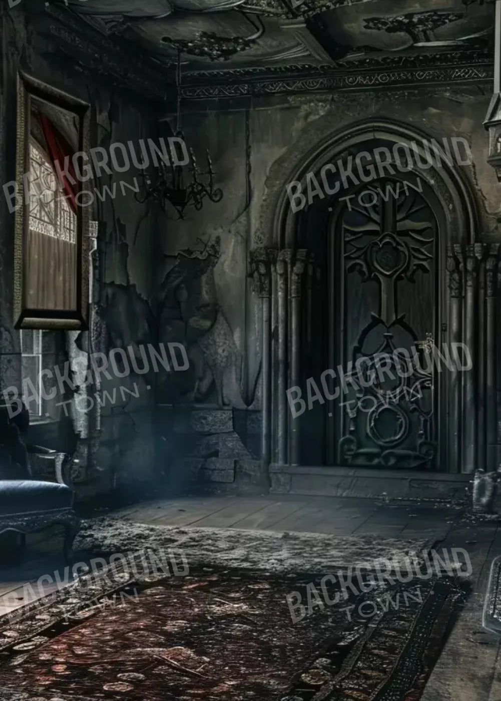Gothic Entry 5’X7’ Ultracloth (60 X 84 Inch) Backdrop
