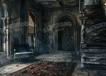 Gothic Entry 7’X5’ Ultracloth (84 X 60 Inch) Backdrop