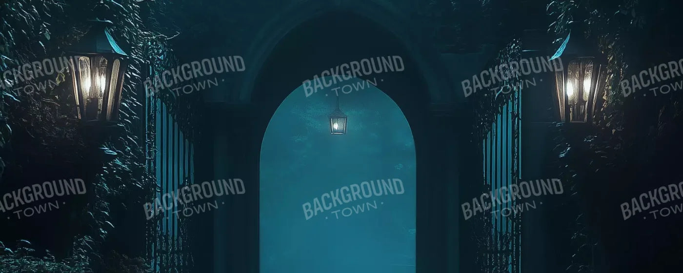 Gothic Garden I Horizontal 20’X8’ Ultracloth (240 X 96 Inch) Backdrop