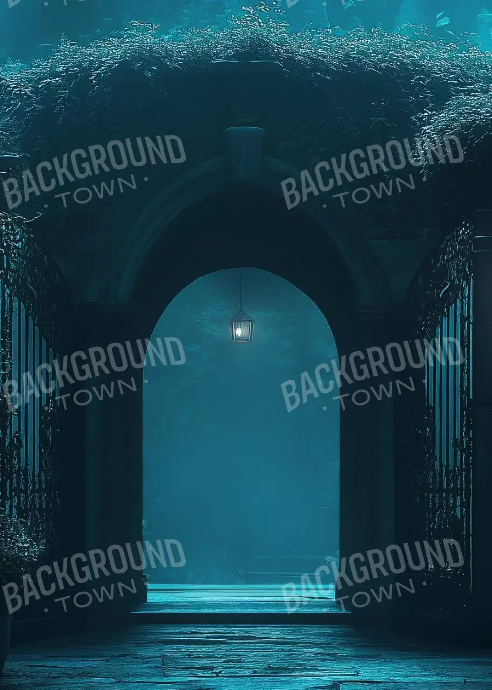 Gothic Garden I Horizontal 5’X7’ Ultracloth (60 X 84 Inch) Backdrop