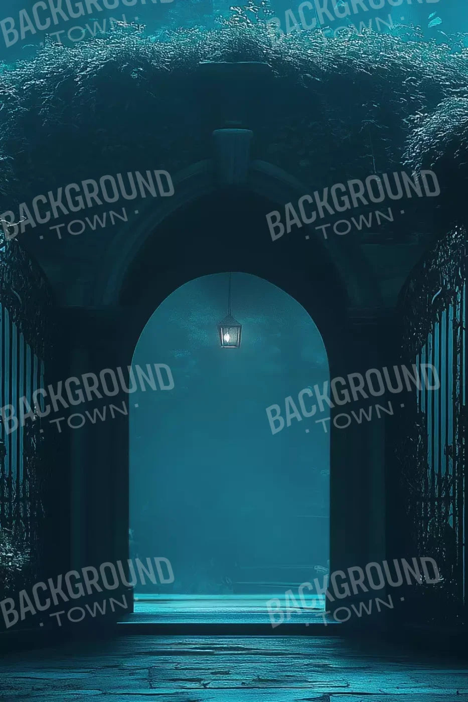 Gothic Garden I Horizontal 8’X12’ Ultracloth (96 X 144 Inch) Backdrop