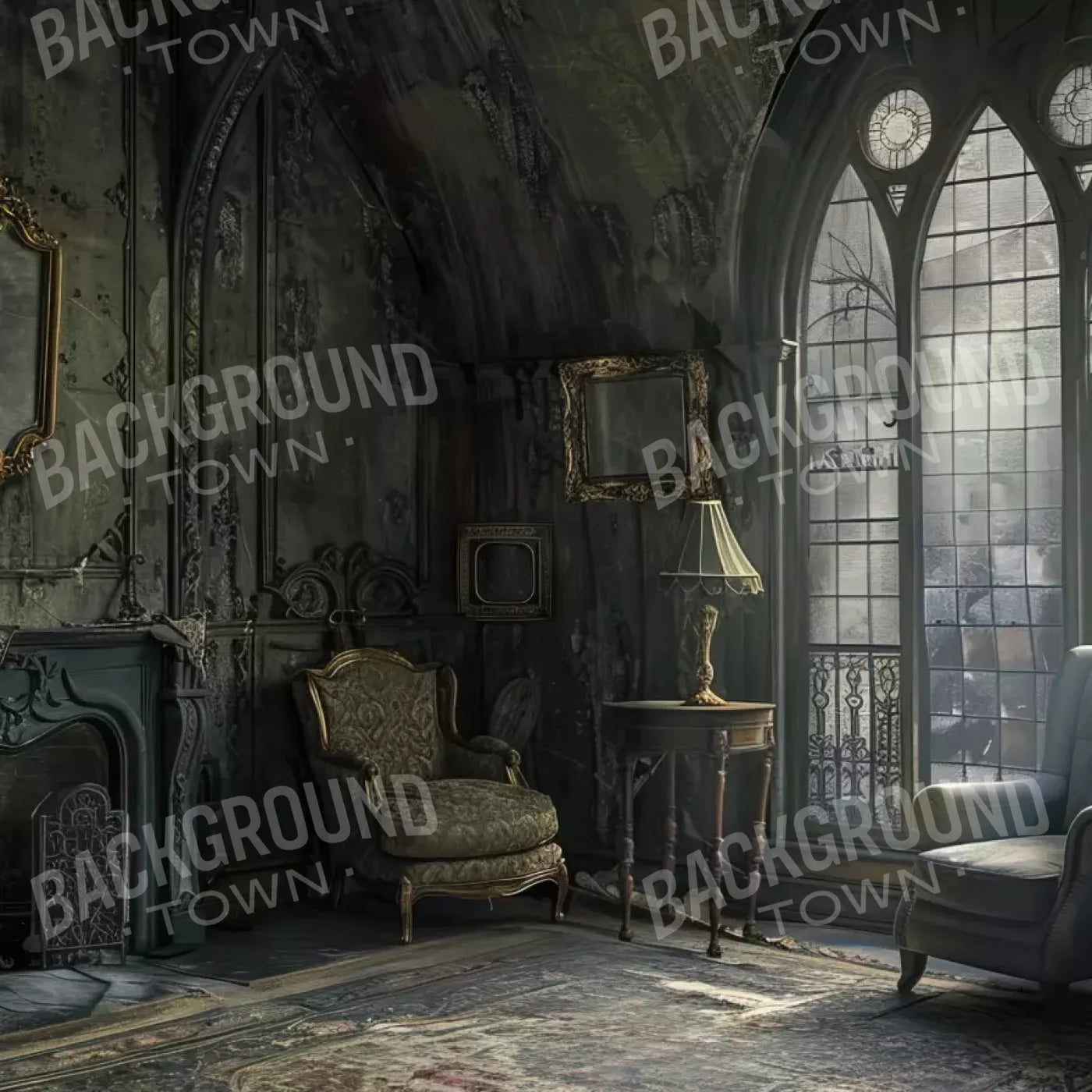 Gothic Living I 10’X10’ Ultracloth (120 X Inch) Backdrop