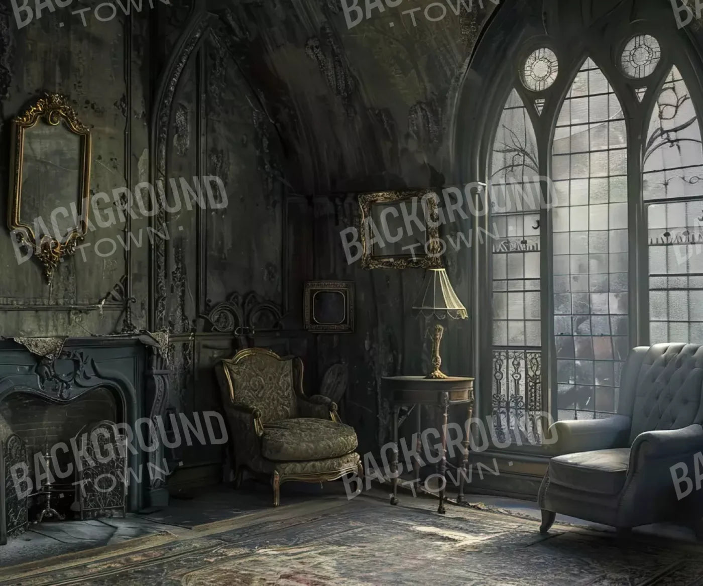 Gothic Living I 12’X10’ Ultracloth (144 X 120 Inch) Backdrop