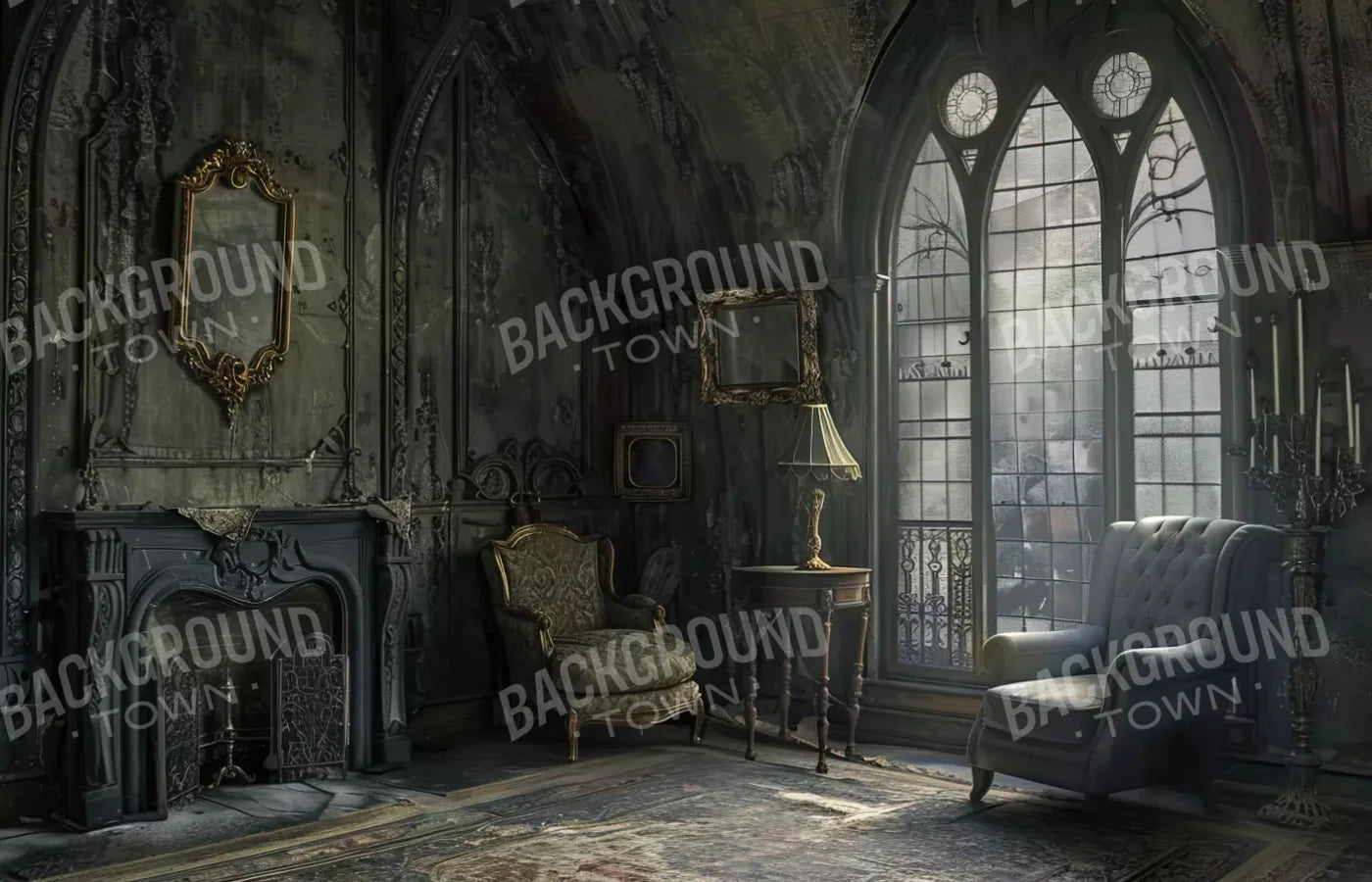 Gothic Living I 14’X9’ Ultracloth (168 X 108 Inch) Backdrop