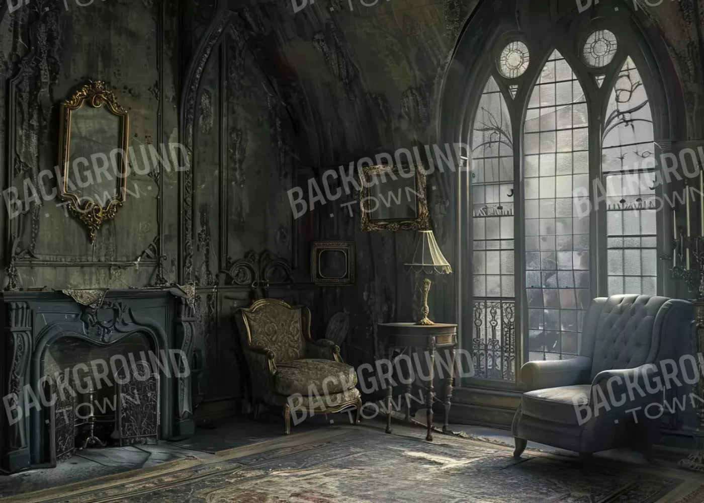 Gothic Living I 7’X5’ Ultracloth (84 X 60 Inch) Backdrop