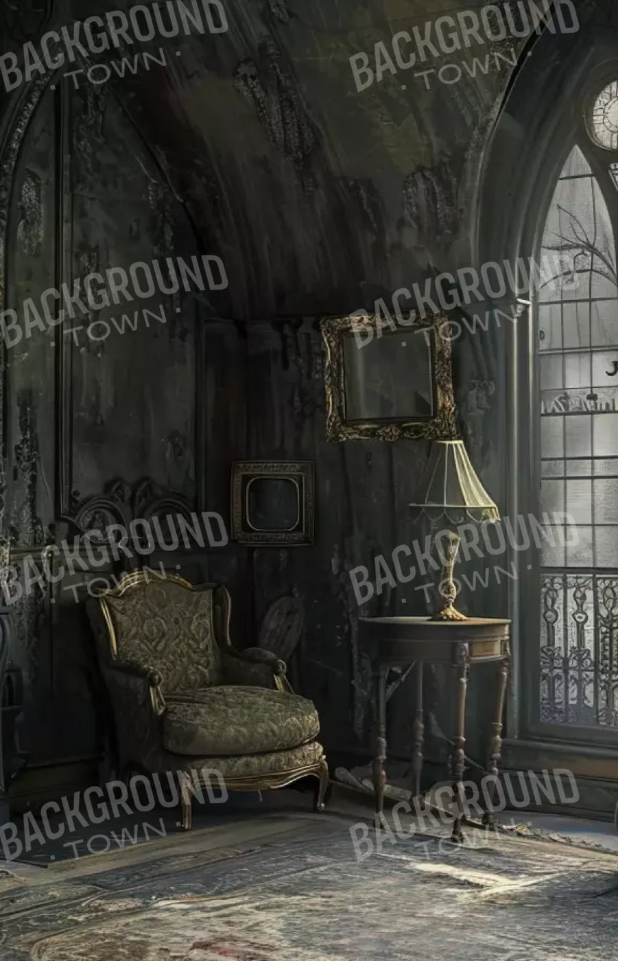 Gothic Living I 9’X14’ Ultracloth (108 X 168 Inch) Backdrop