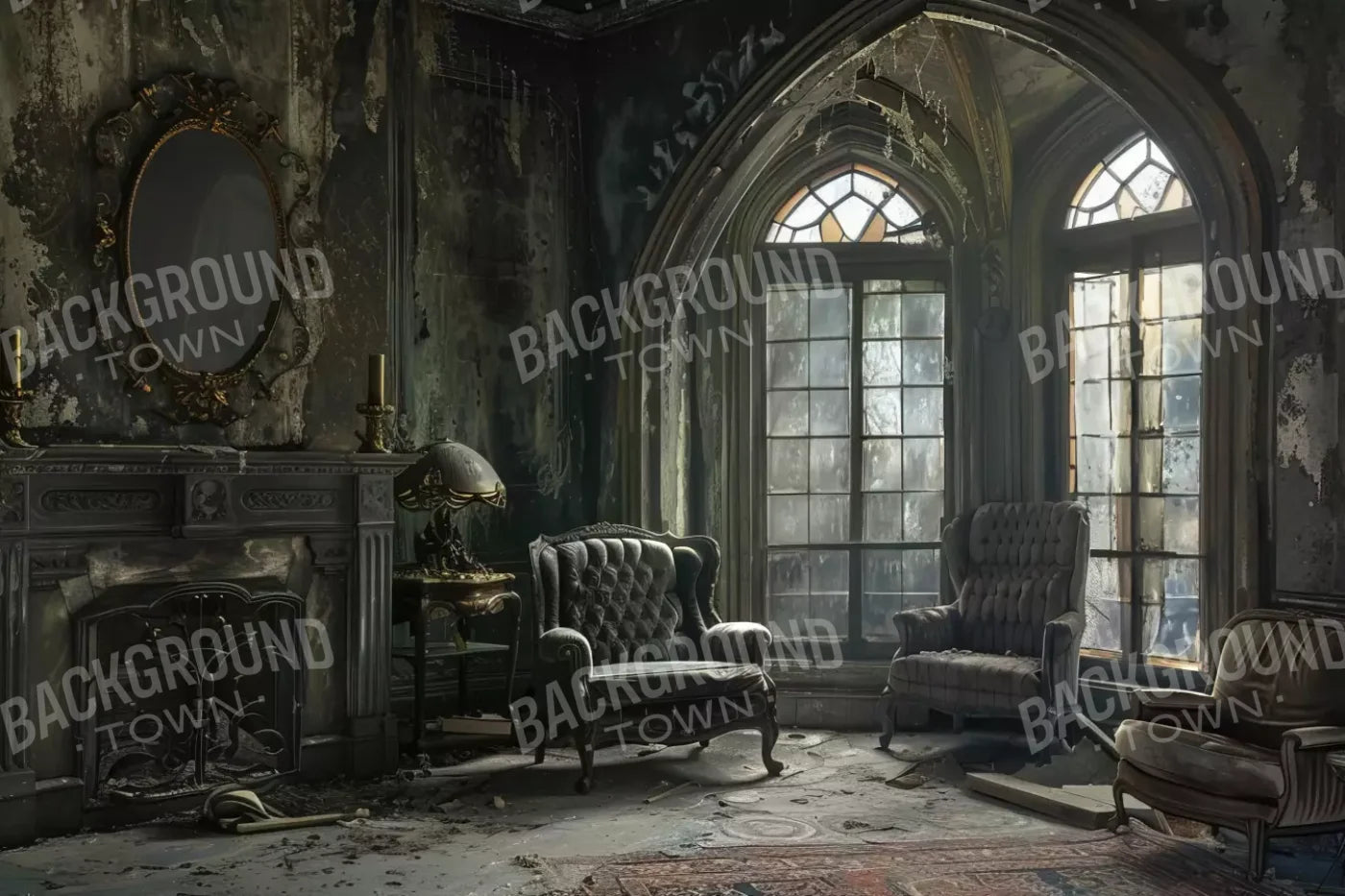 Gothic Living Ii 12’X8’ Ultracloth (144 X 96 Inch) Backdrop