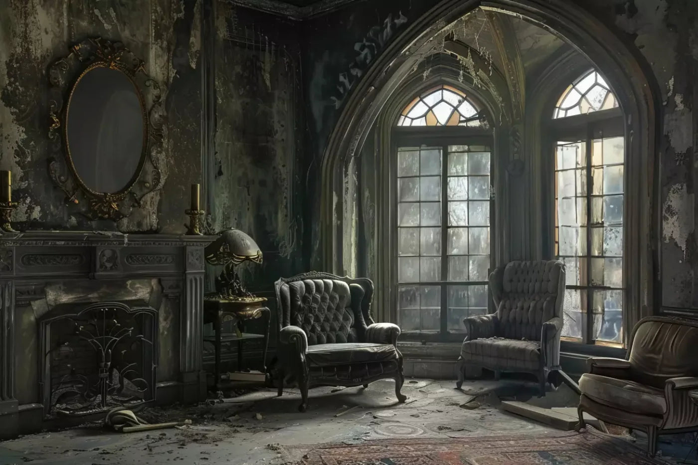 Gothic Living Ii 12’X8’ Ultracloth (144 X 96 Inch) Backdrop