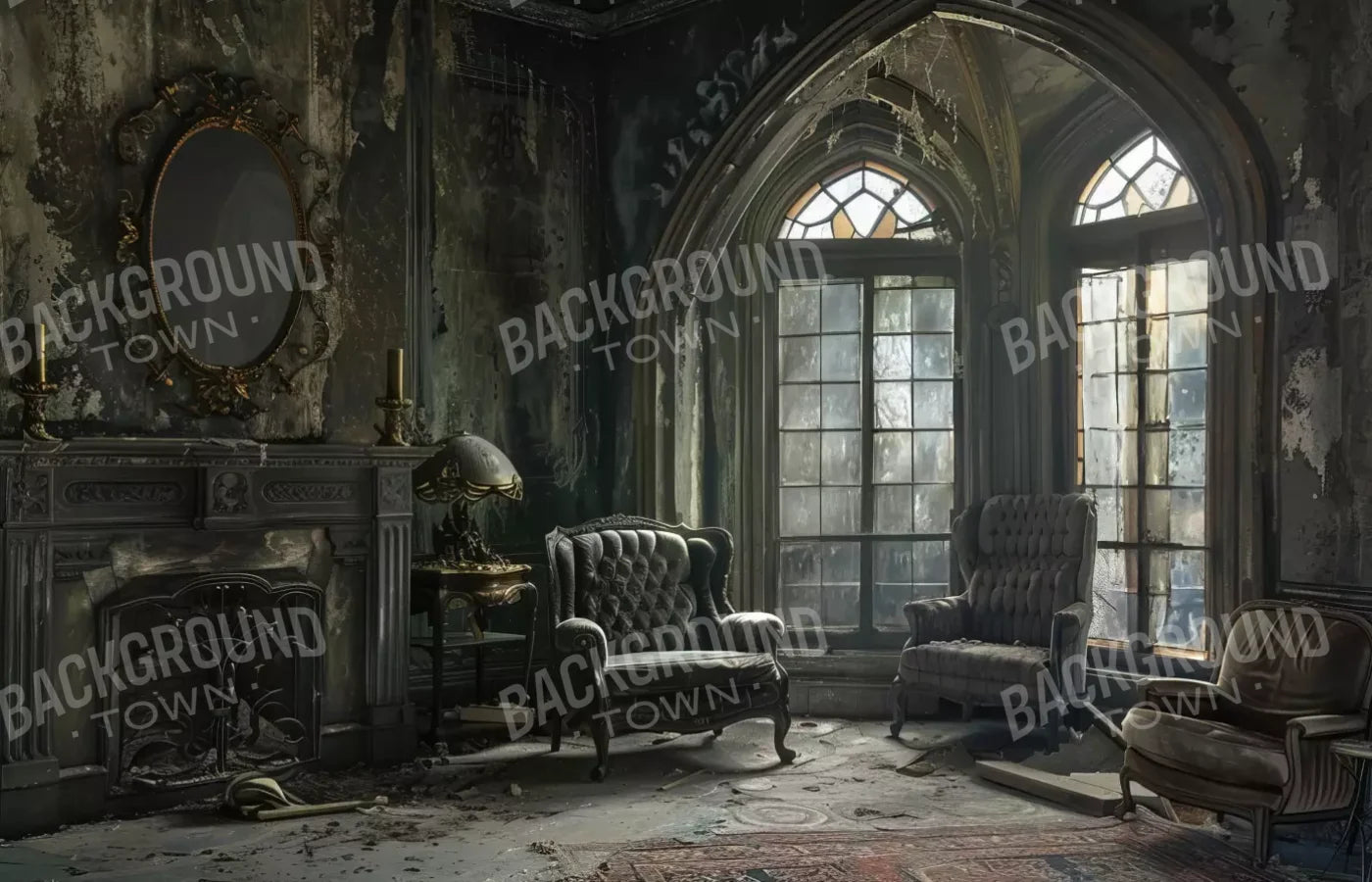 Gothic Living Ii 14’X9’ Ultracloth (168 X 108 Inch) Backdrop