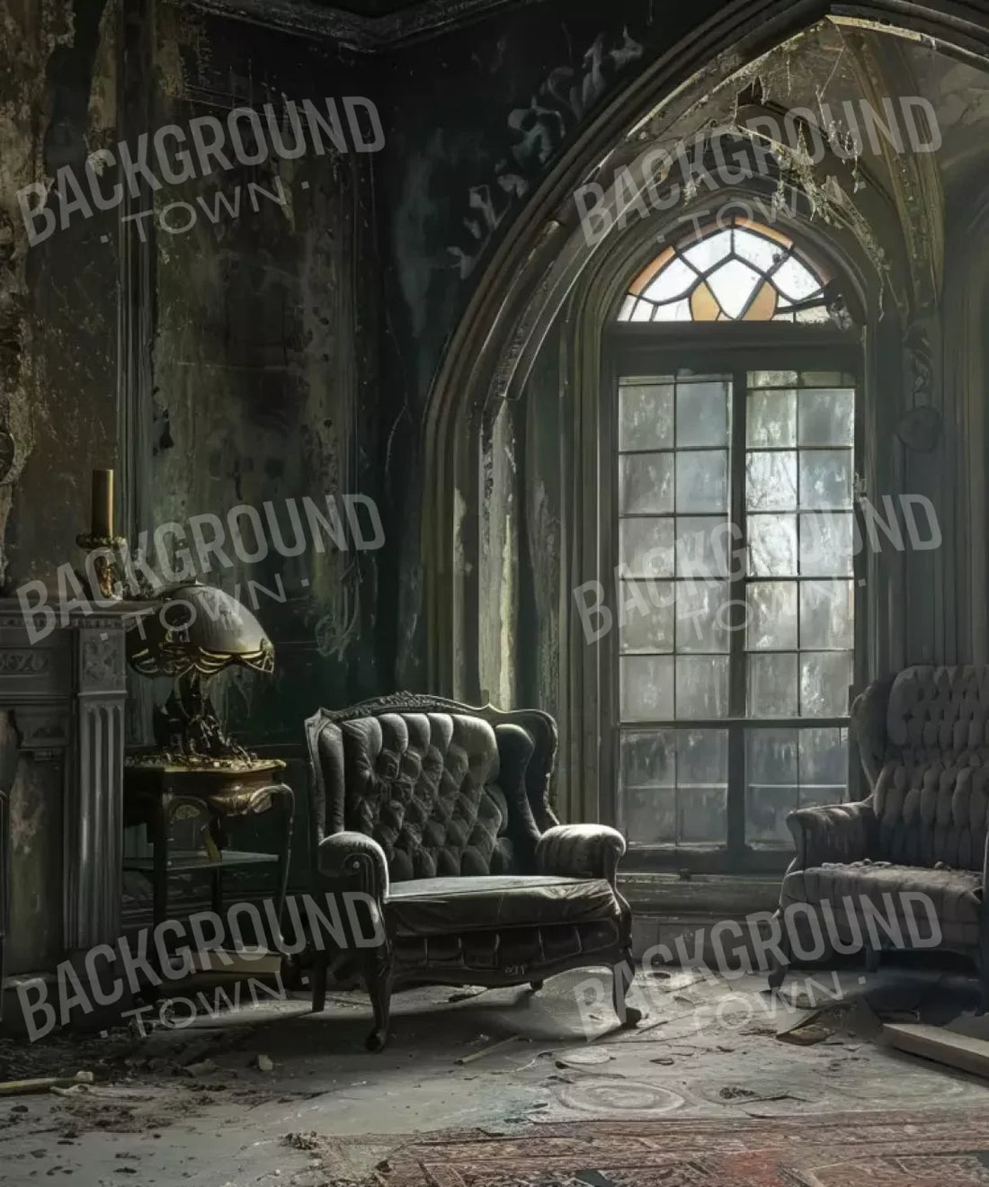 Gray , Black , Brown  Backdrop for Photography