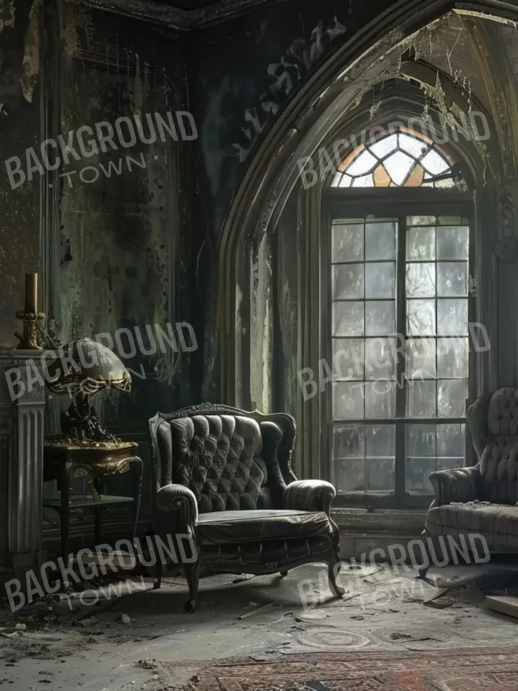 Gothic Living Ii 6’X8’ Fleece (72 X 96 Inch) Backdrop