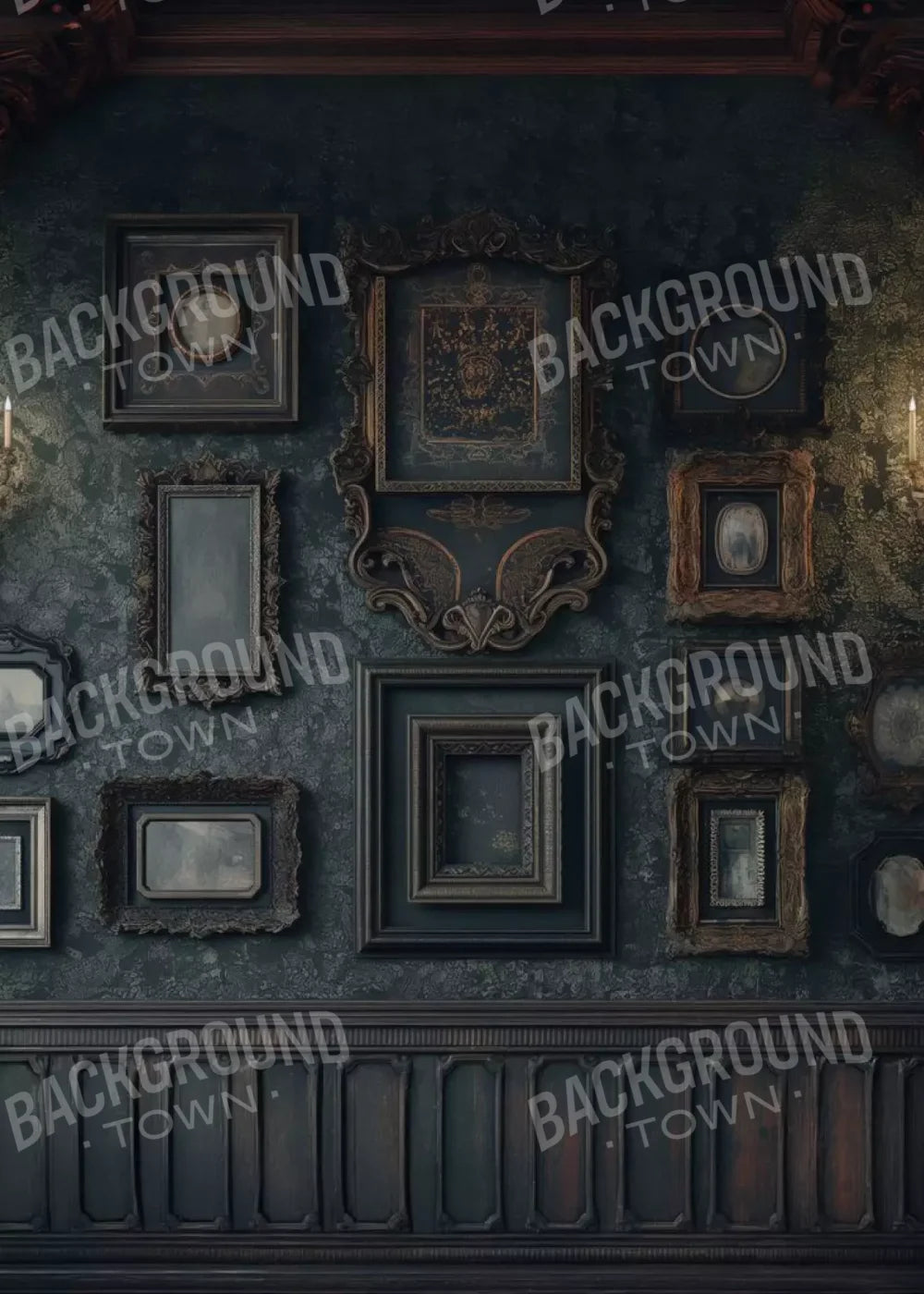 Gothic Victorian Wall 5’X7’ Ultracloth (60 X 84 Inch) Backdrop