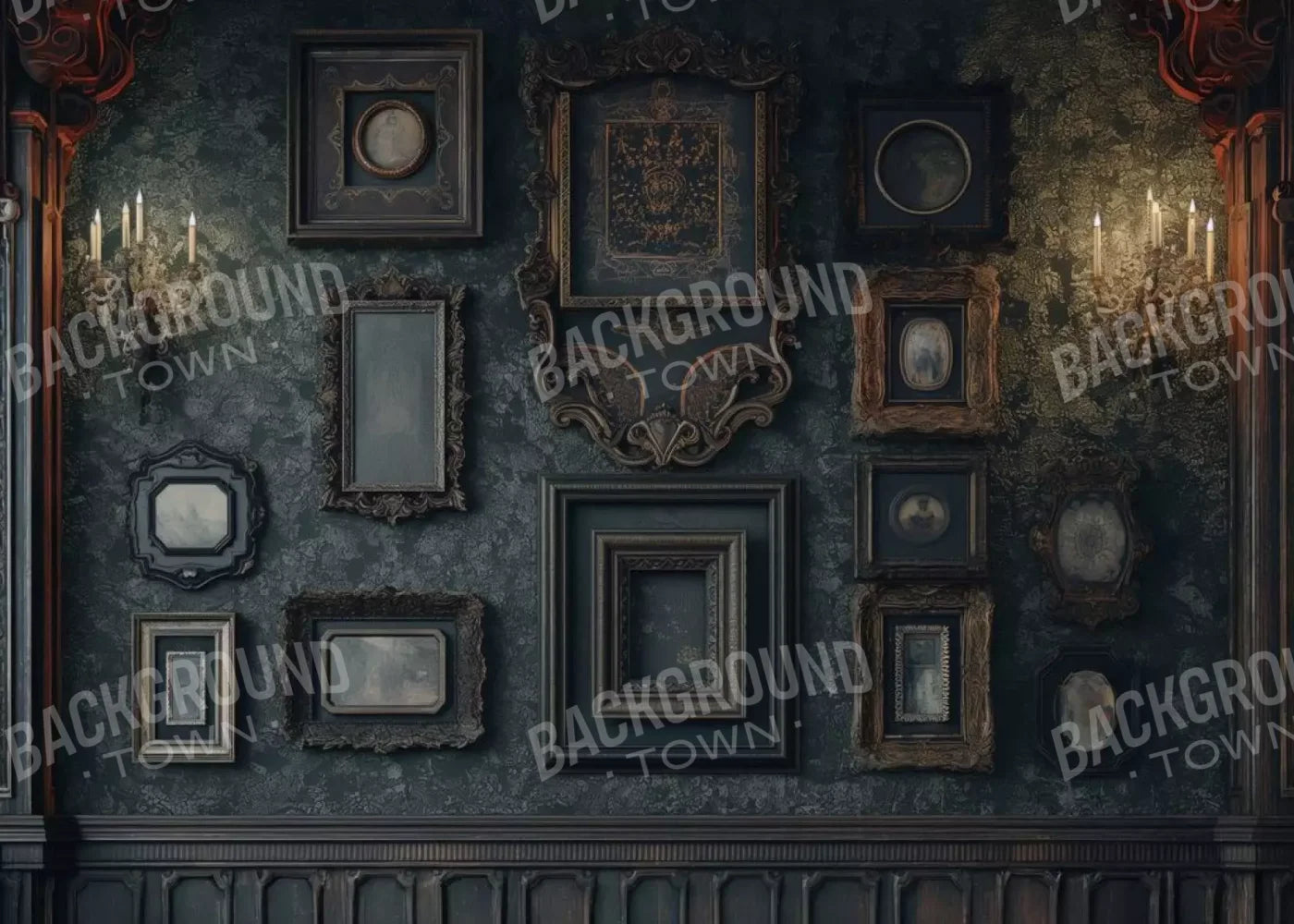 Gothic Victorian Wall 7’X5’ Ultracloth (84 X 60 Inch) Backdrop