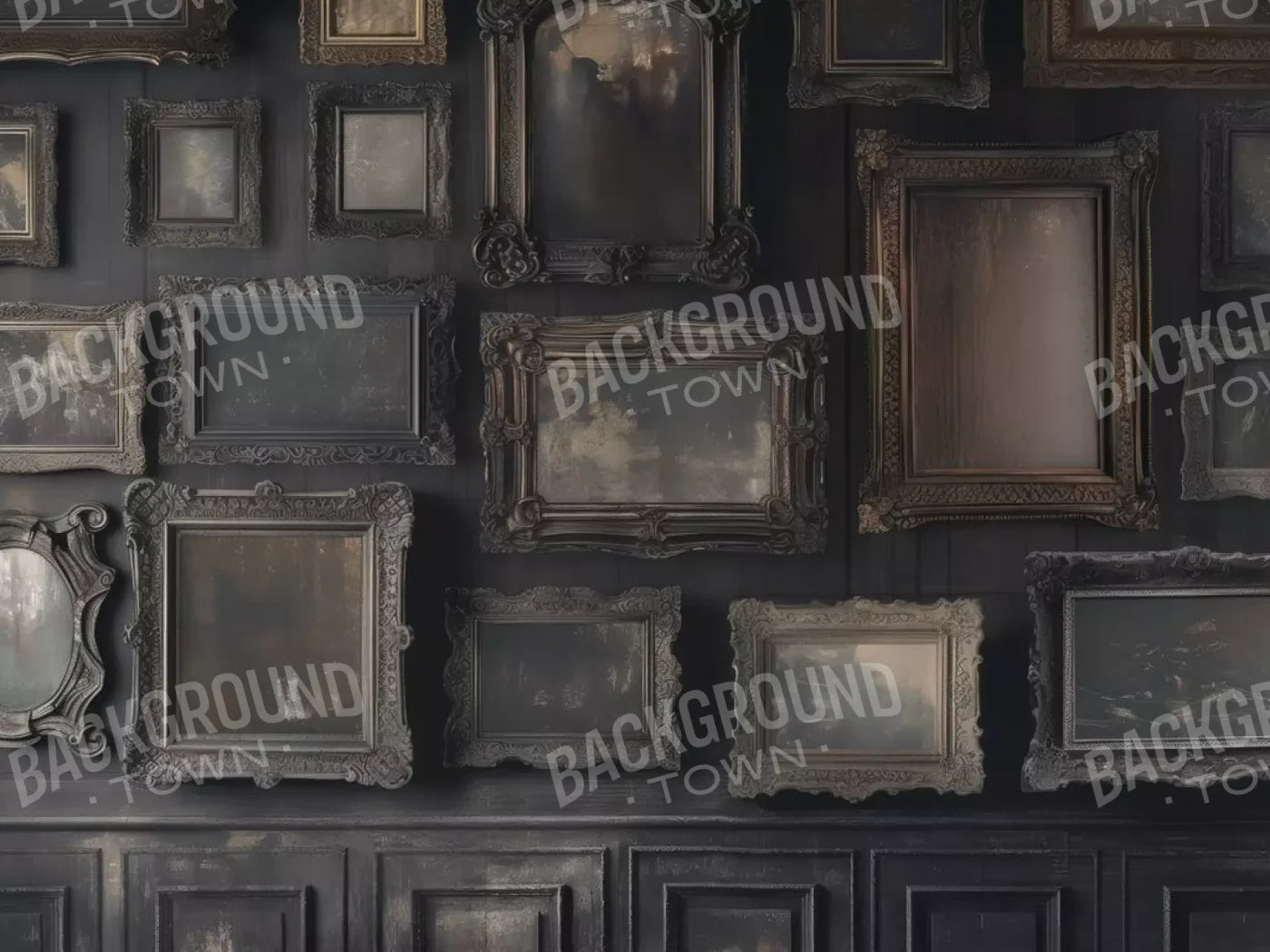 Gothic Victorian Wall I 6’8X5’ Fleece (80 X 60 Inch) Backdrop