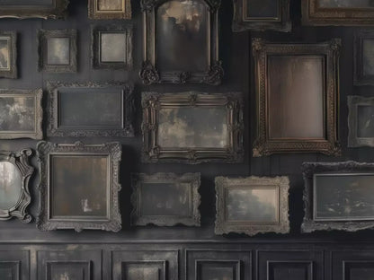 Gothic Victorian Wall I 6’8X5’ Fleece (80 X 60 Inch) Backdrop