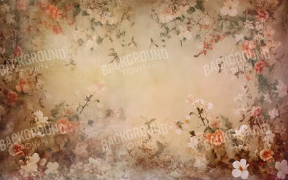 Graceful Dusty Flower Painting Ii 8’X5’ Ultracloth (96 X 60 Inch) Backdrop