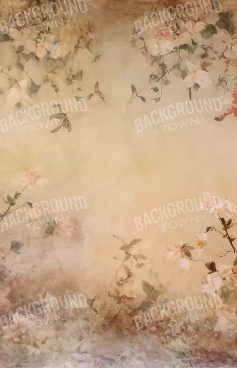 Graceful Dusty Flower Painting Ii 9’X14’ Ultracloth (108 X 168 Inch) Backdrop