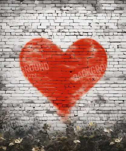 Graffitti Heart I 10’X12’ Ultracloth (120 X 144 Inch) Backdrop