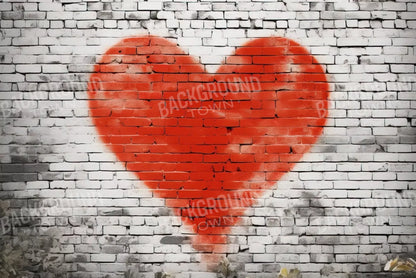 Graffitti Heart I 12’X8’ Ultracloth (144 X 96 Inch) Backdrop