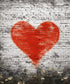 Red, Black, White, Heart   Backdrop for Photography