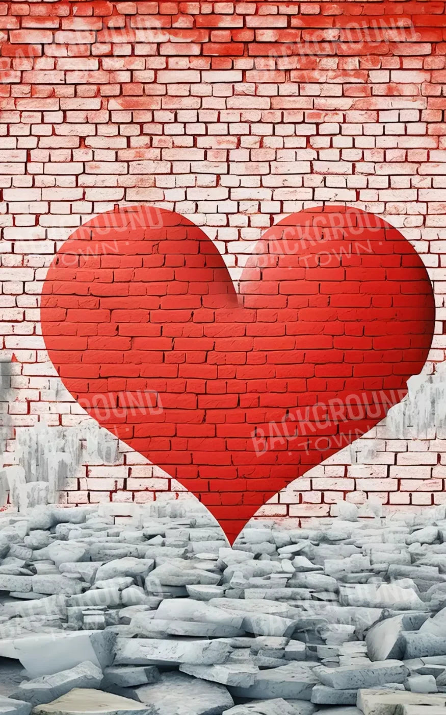 Graffitti Heart Ii 10’X16’ Ultracloth (120 X 192 Inch) Backdrop