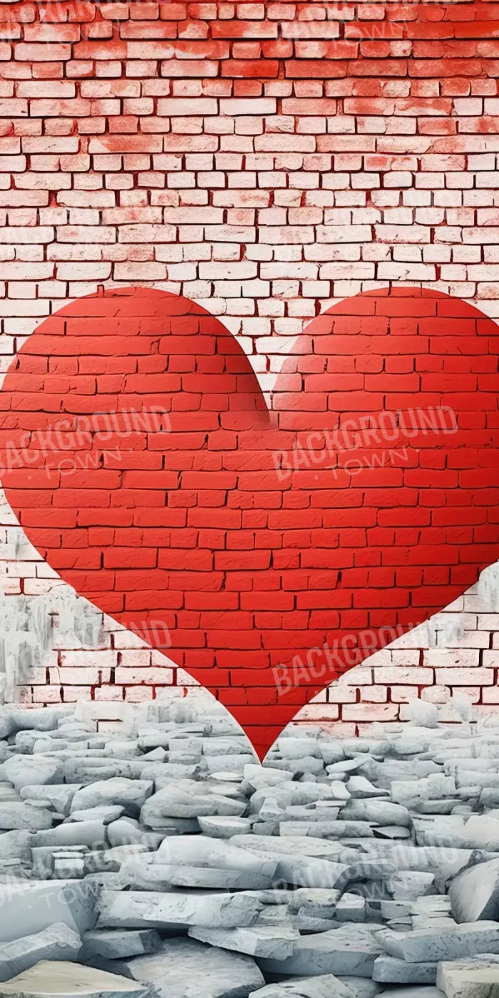Graffitti Heart Ii 10’X20’ Ultracloth (120 X 240 Inch) Backdrop