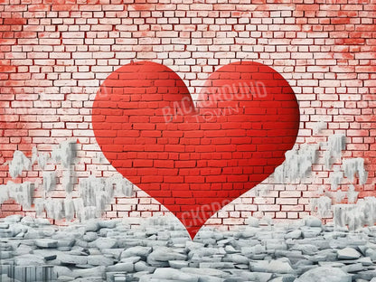Graffitti Heart Ii 6’8X5’ Fleece (80 X 60 Inch) Backdrop