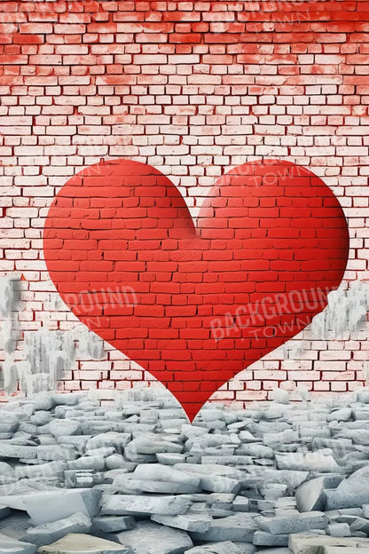 Graffitti Heart Ii 8’X12’ Ultracloth (96 X 144 Inch) Backdrop