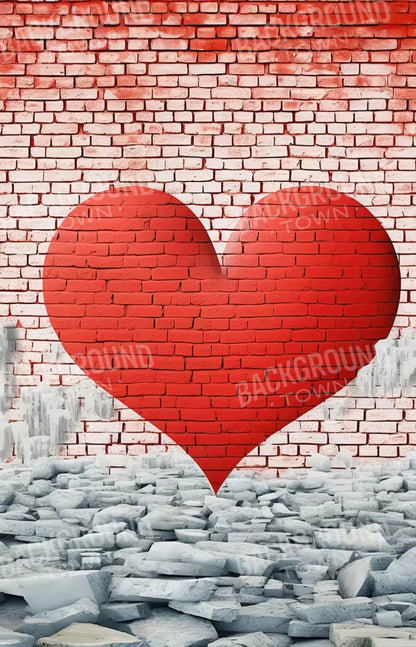 Graffitti Heart Ii 9’X14’ Ultracloth (108 X 168 Inch) Backdrop