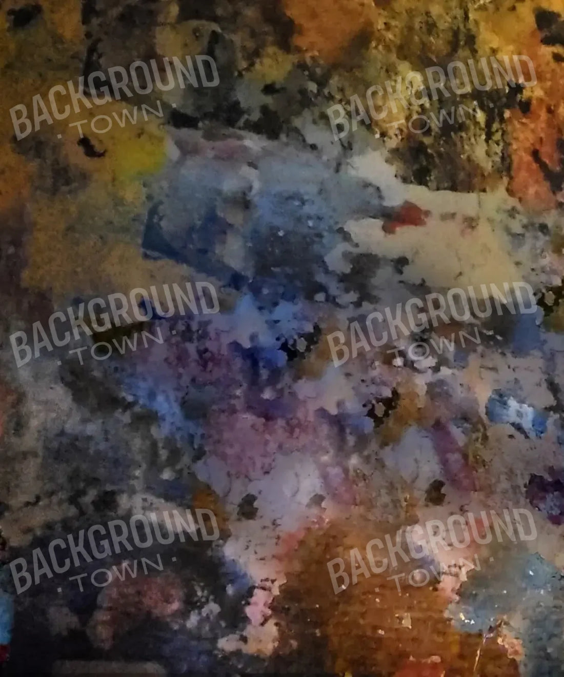 Gray Blue yellow orange Backdrop for Photography