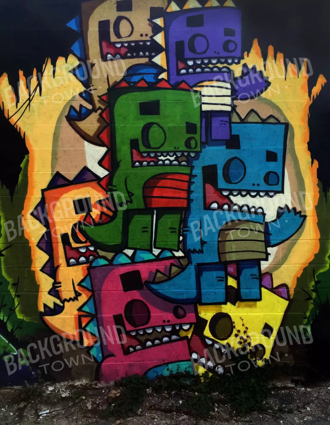 Graffiti1 6X8 Fleece ( 72 X 96 Inch ) Backdrop