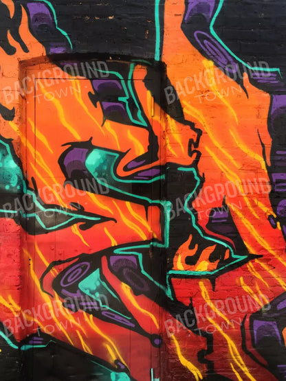 Graffiti2 8X10 Fleece ( 96 X 120 Inch ) Backdrop