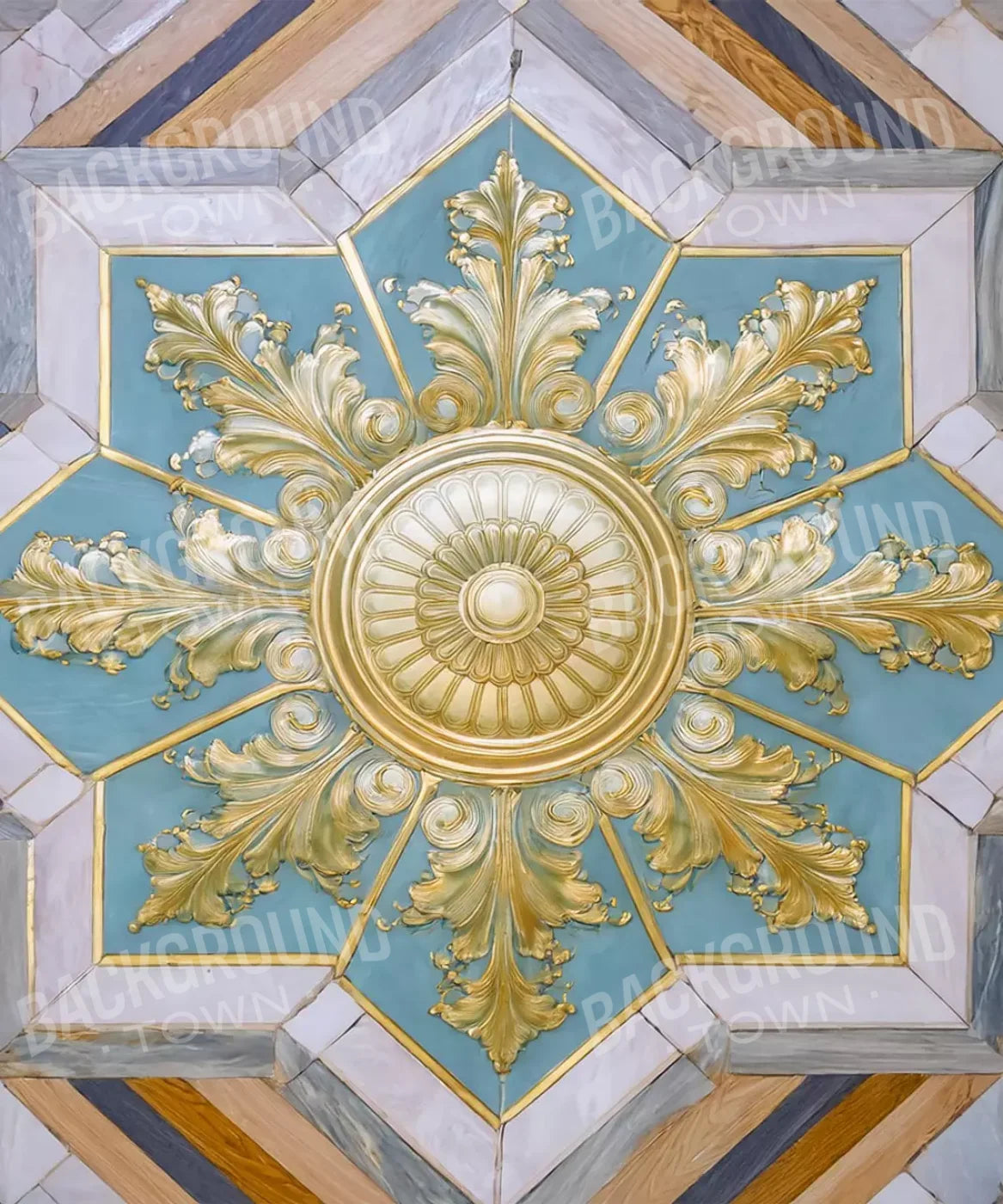 Grand Ballroom Medallion Ii 10’X12’ Ultracloth (120 X 144 Inch) Backdrop