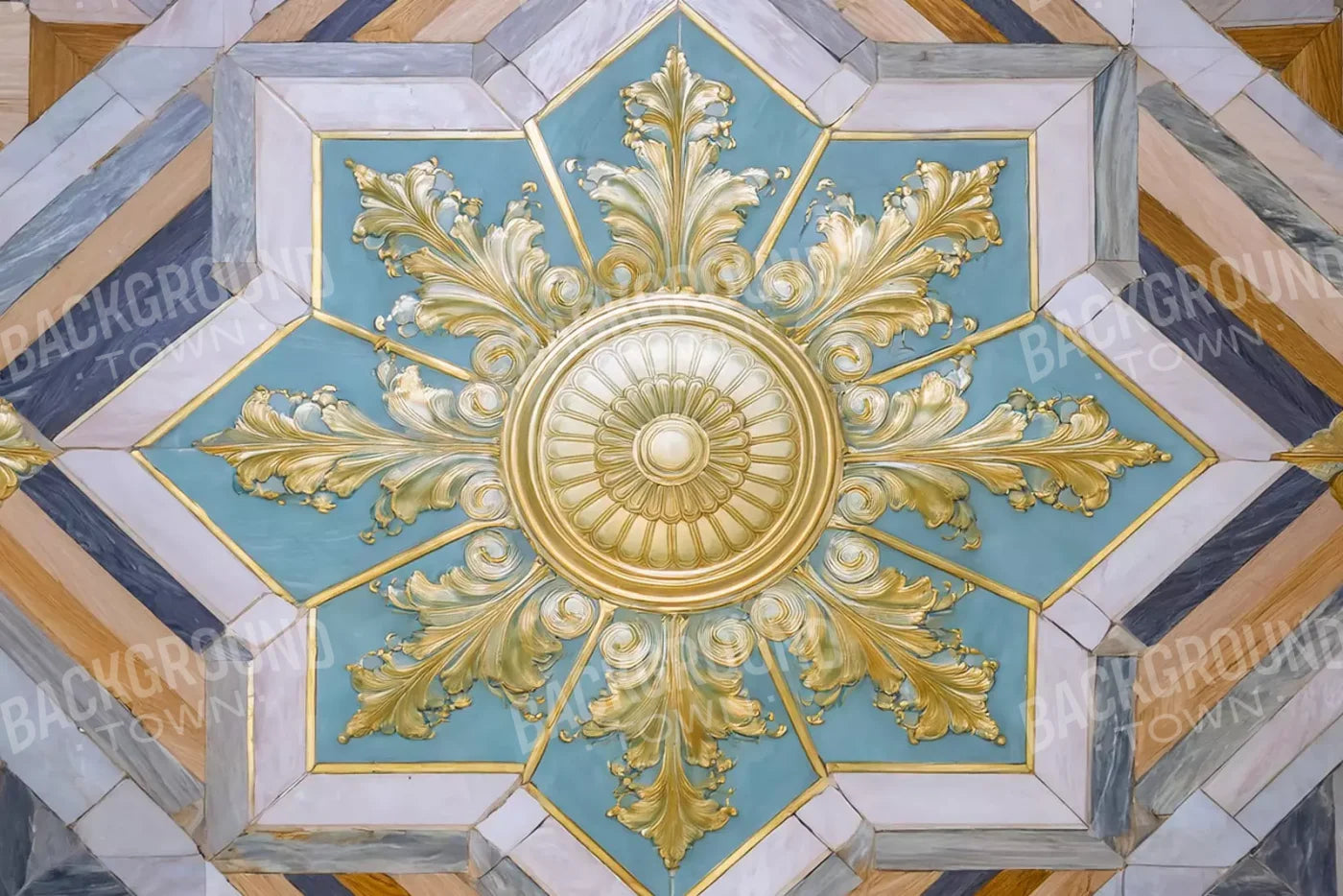 Grand Ballroom Medallion Ii 12’X8’ Ultracloth (144 X 96 Inch) Backdrop