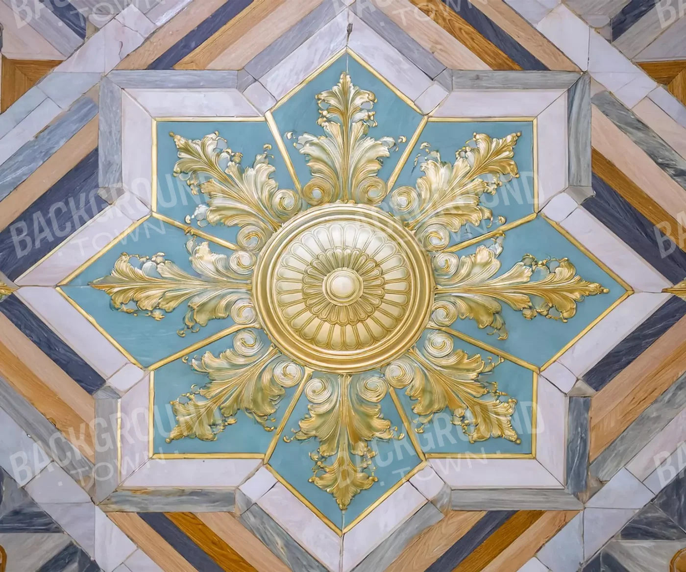 Grand Ballroom Medallion Ii 5’X4’2 Fleece (60 X 50 Inch) Backdrop